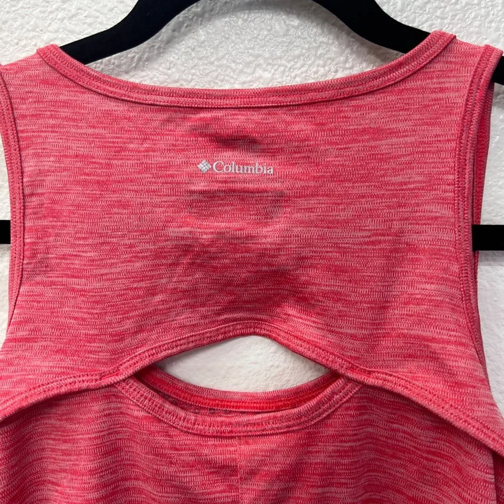Columbia red sweat activated cooling omni free zero tank womens Size: L - Picture 9 of 9